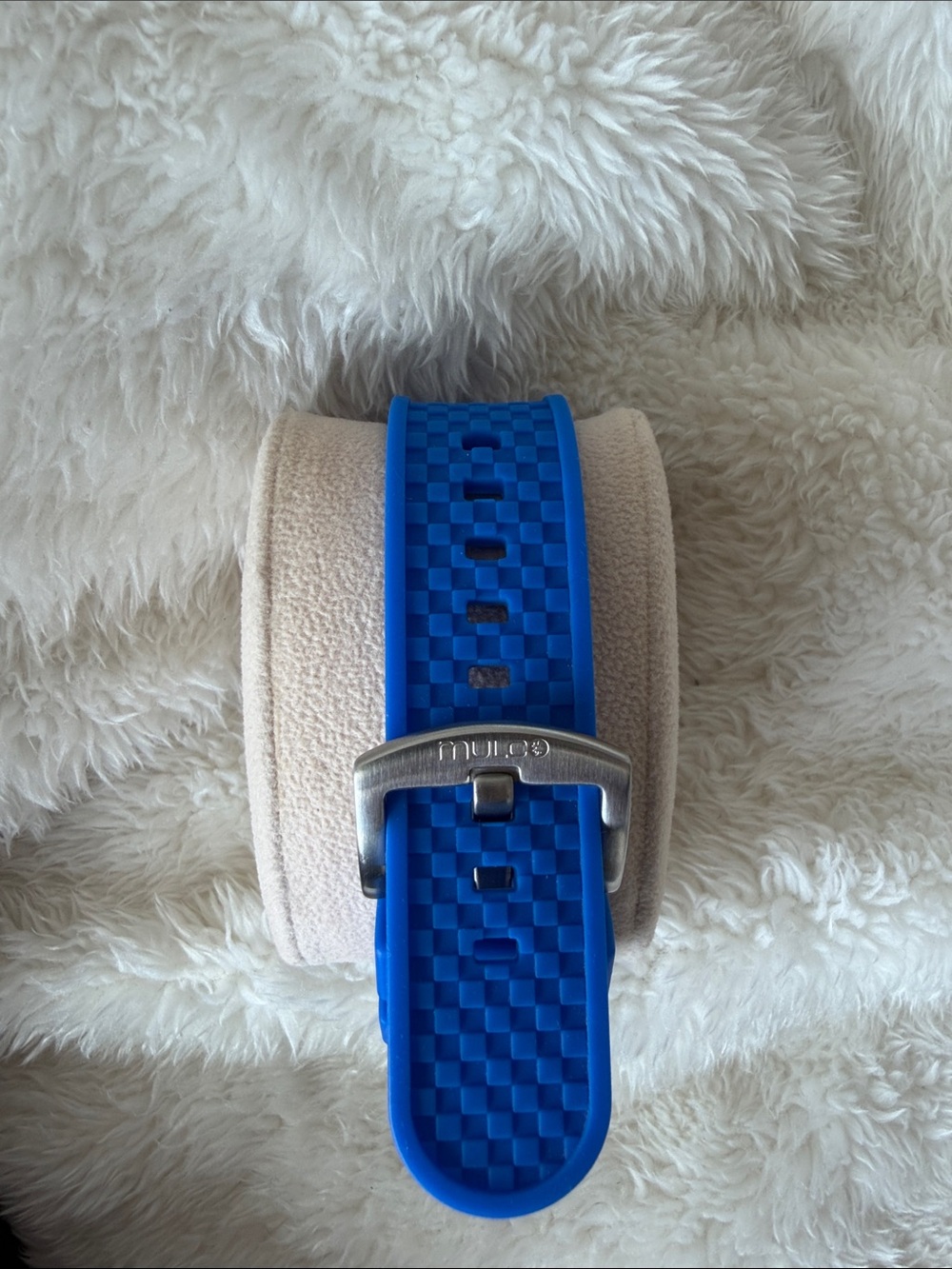 Mulco Blue and Rose Gold Sport Chronograph Watch - Picture 5 of 11